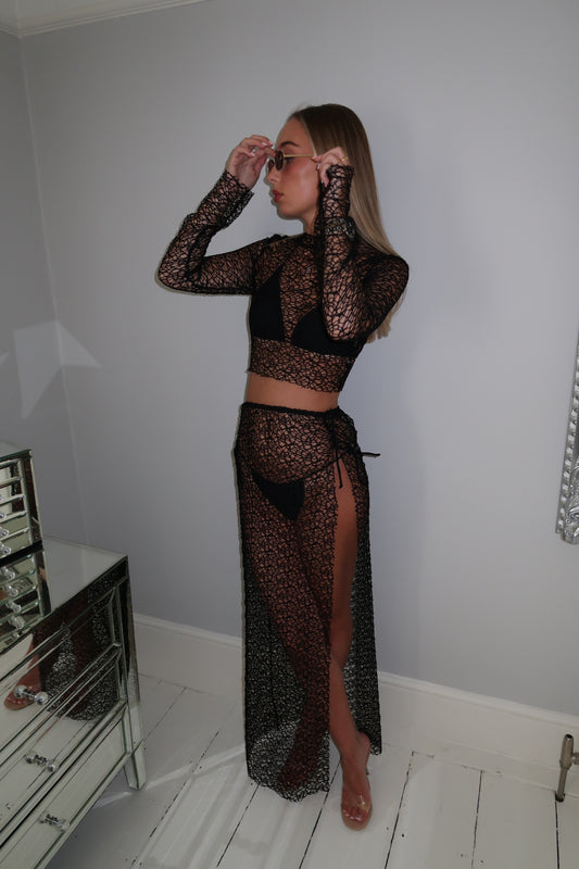 Black Mykonos Co-Ord